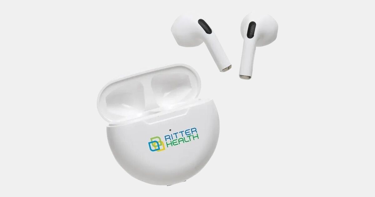 Custom Printed Medley TWS Earbuds with your logo | ImprintLogo.com