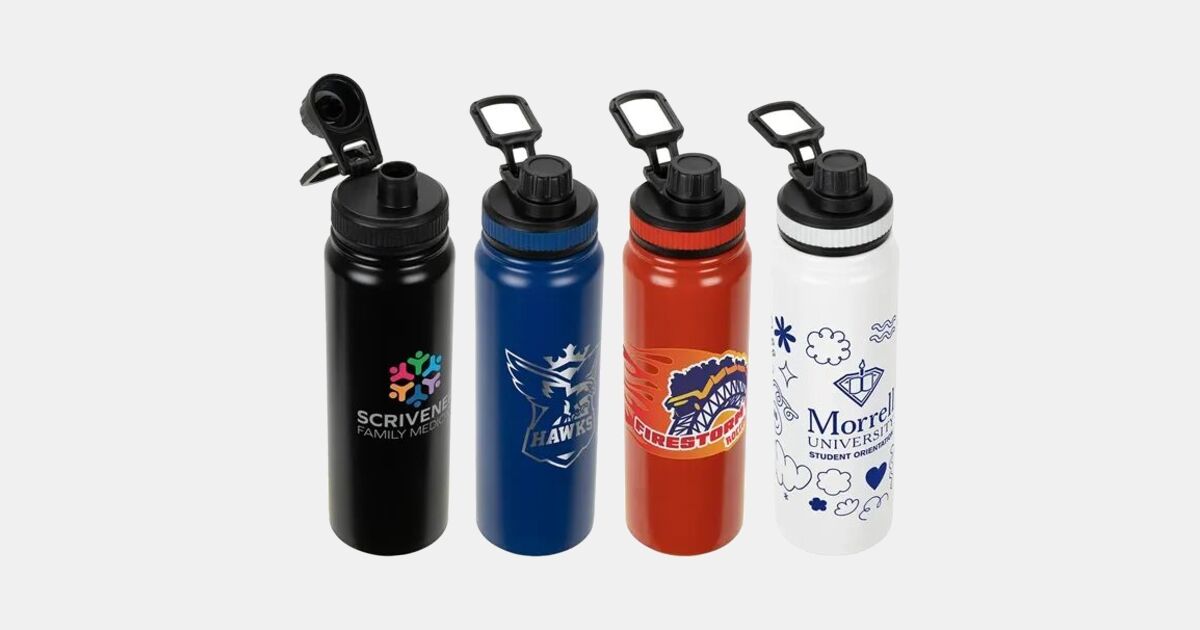 Custom PrinteNomad Stainless Steel Bottle 27 oz with your logo ...