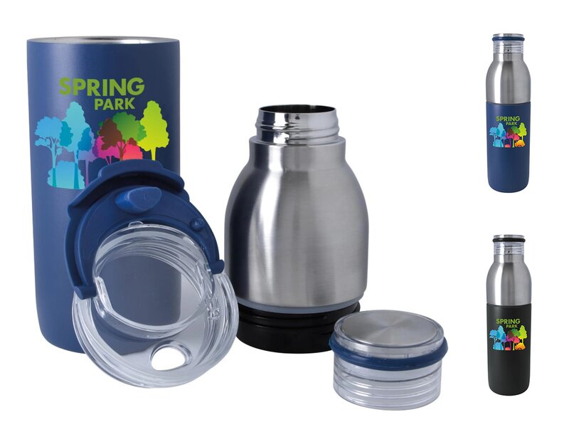 Main Product Image for Custom Imprinted Active 2-in-1 Vacuum Bottle Tumbler - 22 oz.