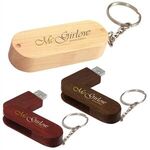 Buy Custom Imprinted Bamboo Bullet USB 2.0 Flash Drive