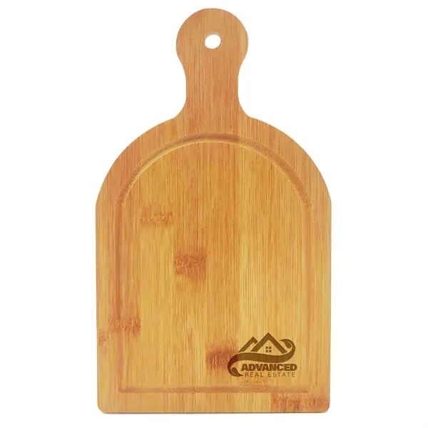 Main Product Image for Custom Printed Bamboo Cutting Board with Small Handle