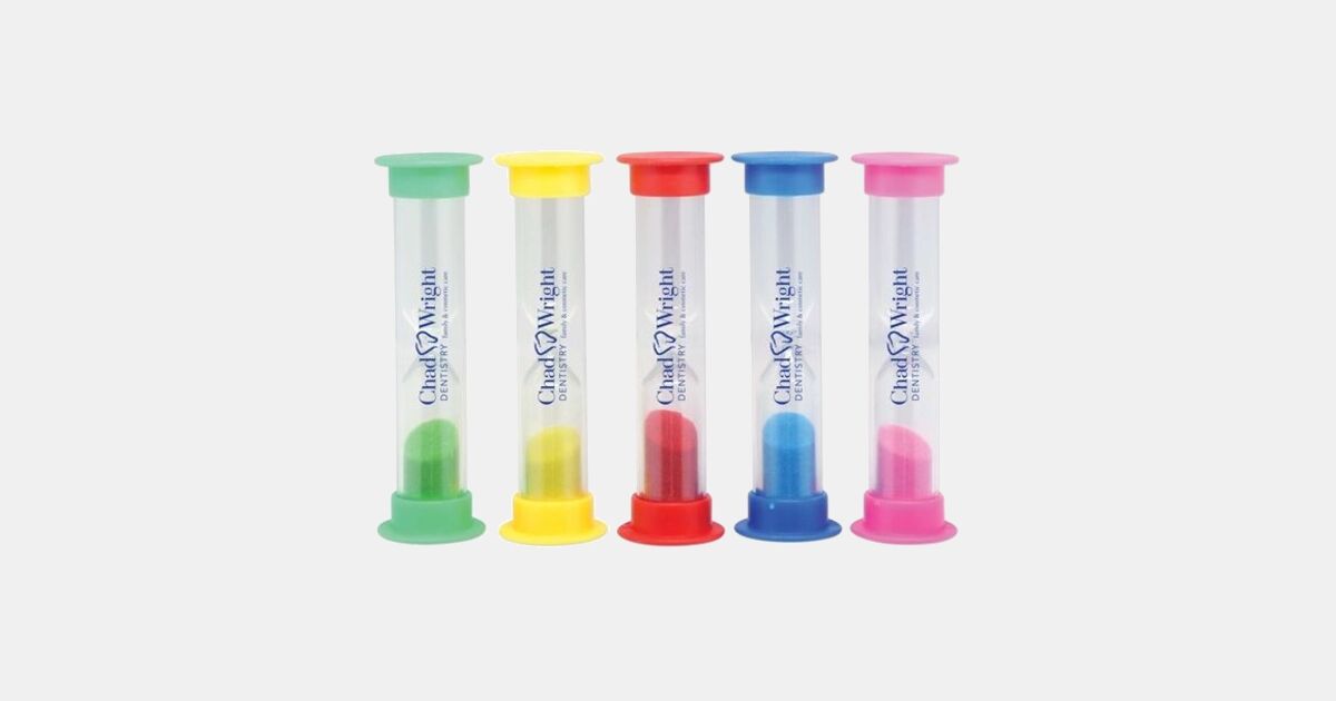 Sand Timer Inprint Custom Printed 2 Minute Brushing Sand Timers with your logo ...