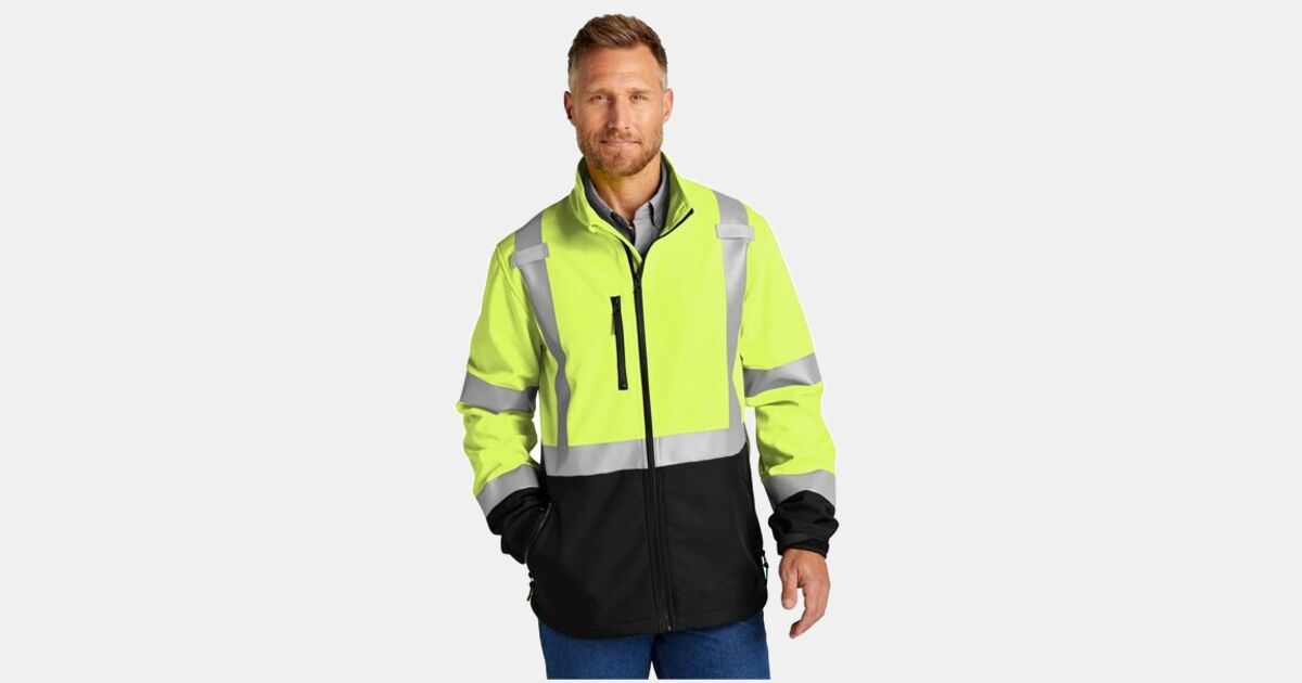 Custom Printed CornerStone ANSI 107 Class 3 Soft Shell Jacket with your ...