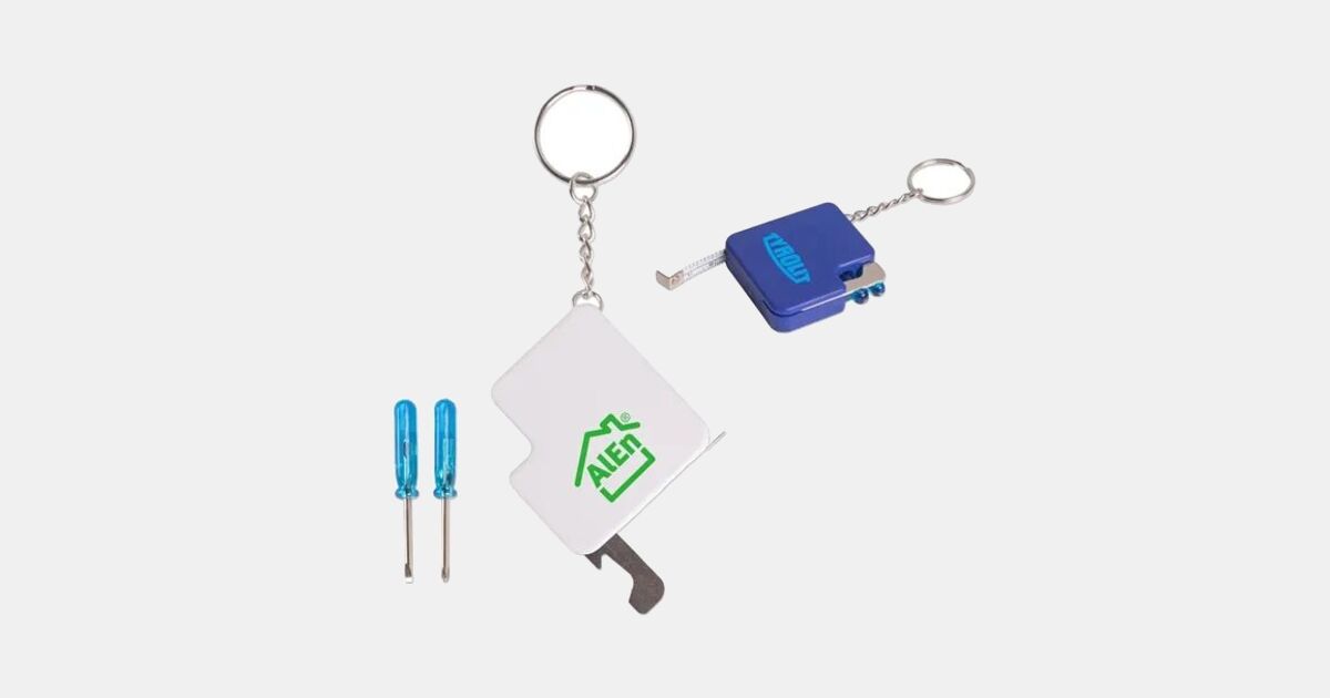 Custom Logo4-In-1 Multi Tool Keychain with your logo | ImprintLogo.com