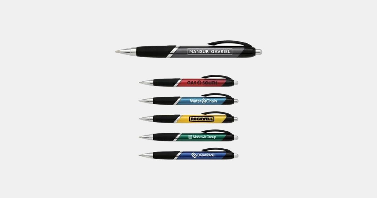 Custom Printed Montabella Click Pen with Large Comfort Grip with your ...