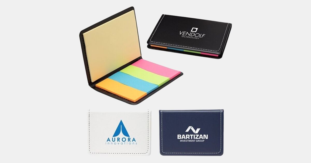 Custom Logo Hobbs Sticky Notes & Flags Book with your logo ...