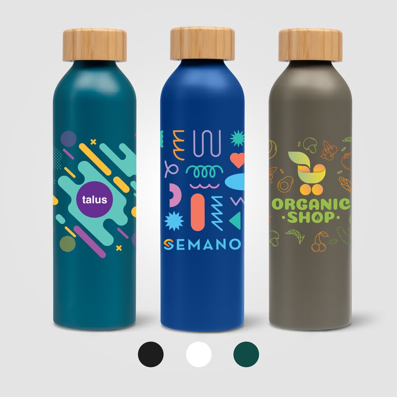 Main Product Image for Eden Aluminum Water Bottle with Bamboo Lid - Full Color 20 oz. 