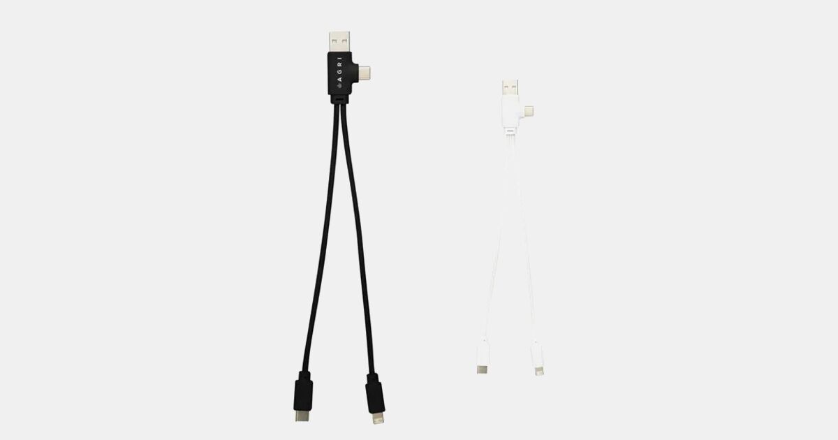 Custom Printed Dual Connect Recycled Multi-Charge Cable with your logo ...