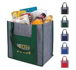 Buy Custom Imprinted Laminated Heathered Non-Woven Grocery Tote