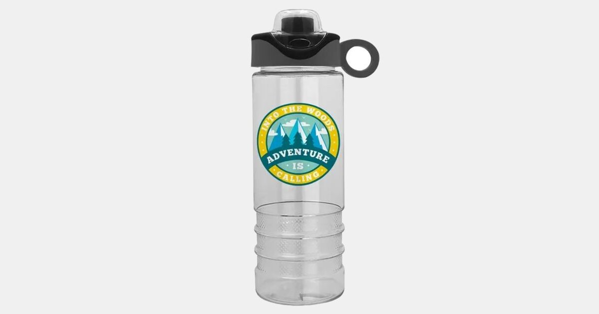Custom Printed Salute Drink-Thru Snap On Loop Handle Lid 24 oz with ...