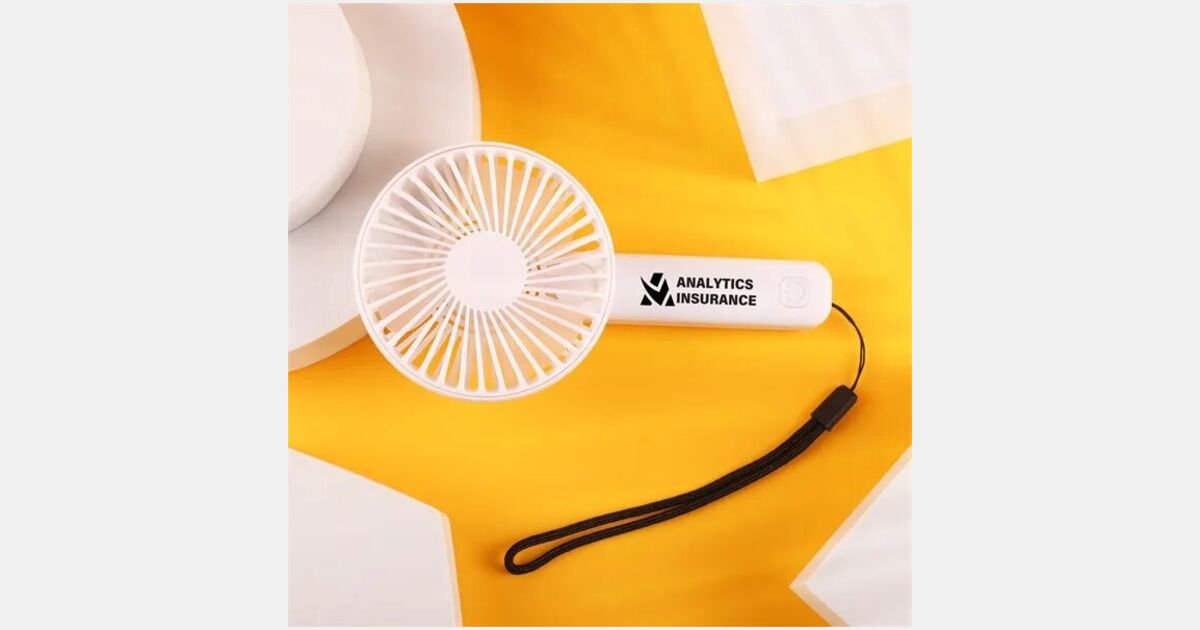 Custom Printed Breeze Baby Rechargeable Mini Fan with your logo ...