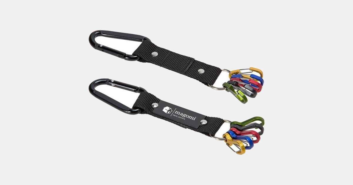 アクセサリー casper dily Carabiner Oakley Essential Icon Carabiner Keychain 3.6in Silver
