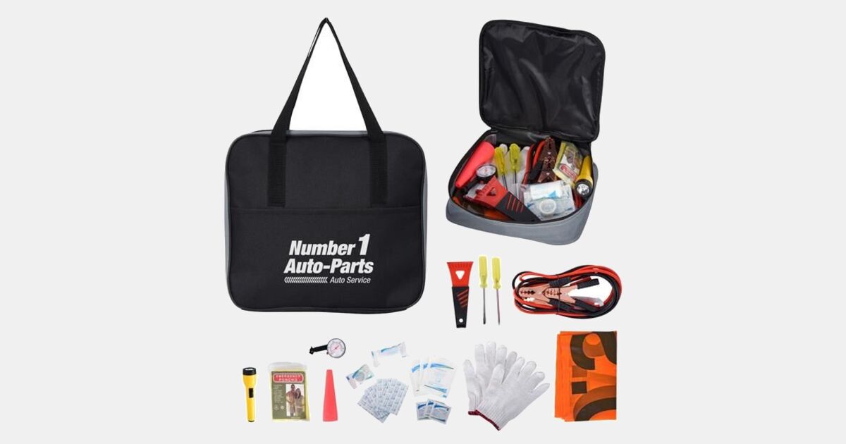 Custom Printed Auto Emergency Kit with your logo | ImprintLogo.com