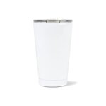 Aviana(TM) Peak Double Wall Stainless Tumbler - 16 Oz. - White Opaque Gloss