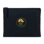 AWARE™ Recycled Cotton Zippered Pouch - Black