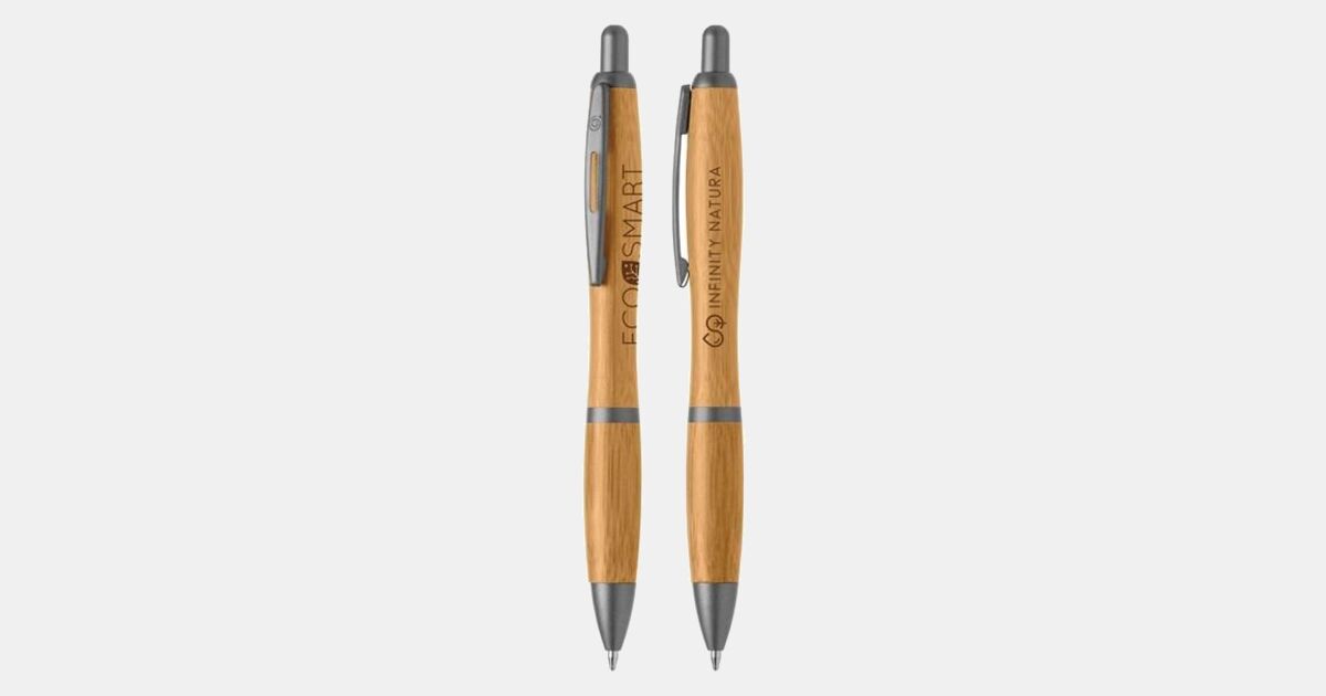 Custom Laser Engraved Bamboo Sophisticate Pen with your logo ...