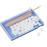 Biz Card Mints & Picks - Clear-translucent Blue