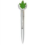 Cannabis Leaf Squeeze Top Pen -  