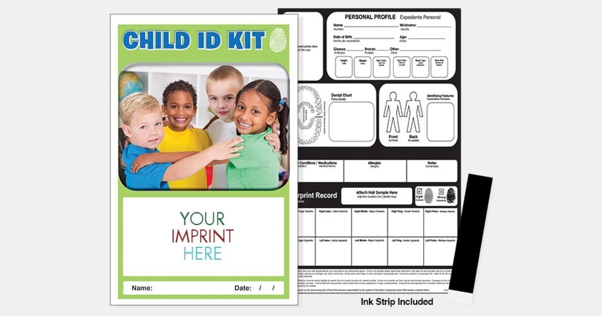 Id Making Kit Children Child ID Kit USA Made with your logo | ImprintLogo.com