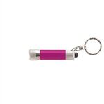Chroma - ColorJet - Full Color LED Flashlight w/ Keyring - Pink/Silver