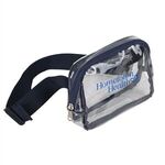 Clear Over-the-Shoulder Bag - Navy