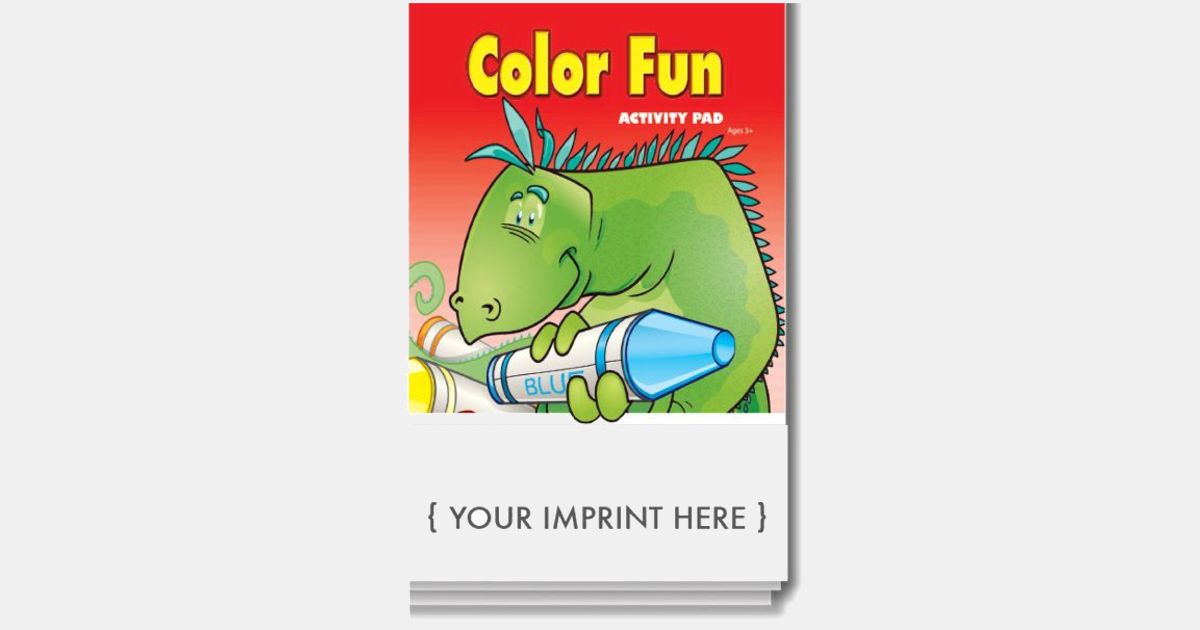 Color Fun Activity Pad USA Made with your logo | ImprintLogo.com