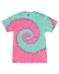 Colortone Multi-Color Tie-Dyed T-Shirt - Mint Fusion