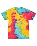 Colortone Multi-Color Tie-Dyed T-Shirt - Multi Rainbow