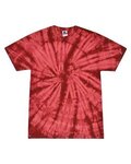 Colortone Multi-Color Tie-Dyed T-Shirt - Spider Crimson
