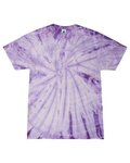 Colortone Multi-Color Tie-Dyed T-Shirt - Spider Lavender