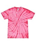 Colortone Multi-Color Tie-Dyed T-Shirt - Spider Pink