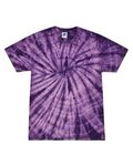 Colortone Multi-Color Tie-Dyed T-Shirt - Spider Purple