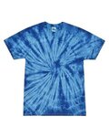 Colortone Multi-Color Tie-Dyed T-Shirt - Spider Royal