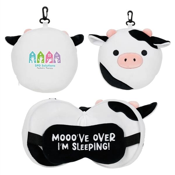 Main Product Image for Comfort Pals(TM) Cow 2-in-1 Pillow Sleep Mask
