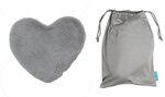 Comfort Pals(TM) Heat Therapy Heart Stress Reliever - Medium Gray