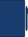 Conclave Refillable Leatherette Journal with Pen - Navy Blue