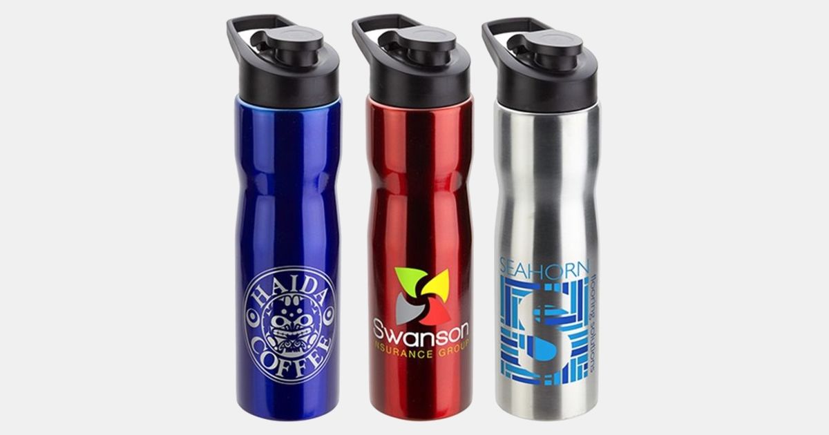 Custom Printed Crescent Stainless Steel Bottle 25oz with your logo ...