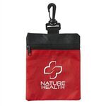 Crucial Care RPET First Aid Kit with Clip - Red