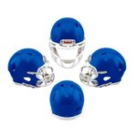 Custom 2 Sided Mini Riddell Speed Football Helmet - Blue with White