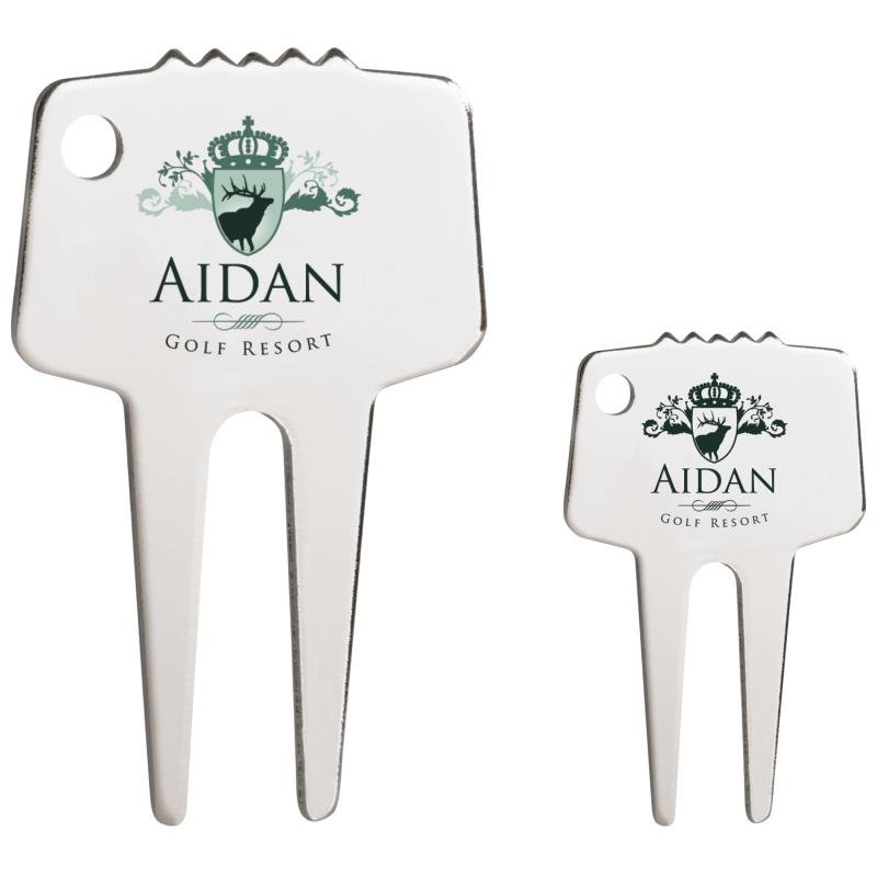 Main Product Image for Custom Printed Silver-Tone Divot Repair Tool