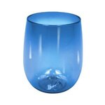 Custom Imprinted 12 oz. Recycled Stemless Wine Glass - Blue