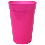 Custom Imprinted 17 oz. Smooth Stadium Cup - Neon Pink