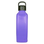 Custom Imprinted 24 oz. Classic Edge Bottle with Handle Lid - Translucent Purple