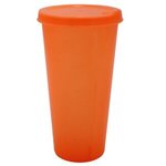 Custom Imprinted 26 oz. Tumbler with Lid - Neon Orange