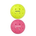 Custom Imprinted 40 Hole Outdoor Seamless Pickleball -  