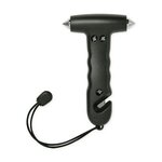 Custom Imprinted Auto Safety Breakaway Hammer - Black