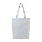 Custom Imprinted AWARE(TM) Recycled Cotton Gusset Bottom Tote - Light Grey