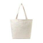 Custom Imprinted AWARE(TM) Recycled Cotton Shopper Tote Bag - Natural