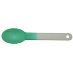 Custom Imprinted Deluxe Mood(TM) Spoon, Full Color Digital - Frosted to Green