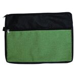 Custom Imprinted Double Zipper Accessory Bag - Green